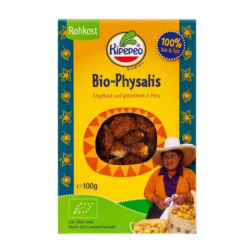 Kipepeo Bio-Physalis getrocknet Rohkost Peru - Produktbild