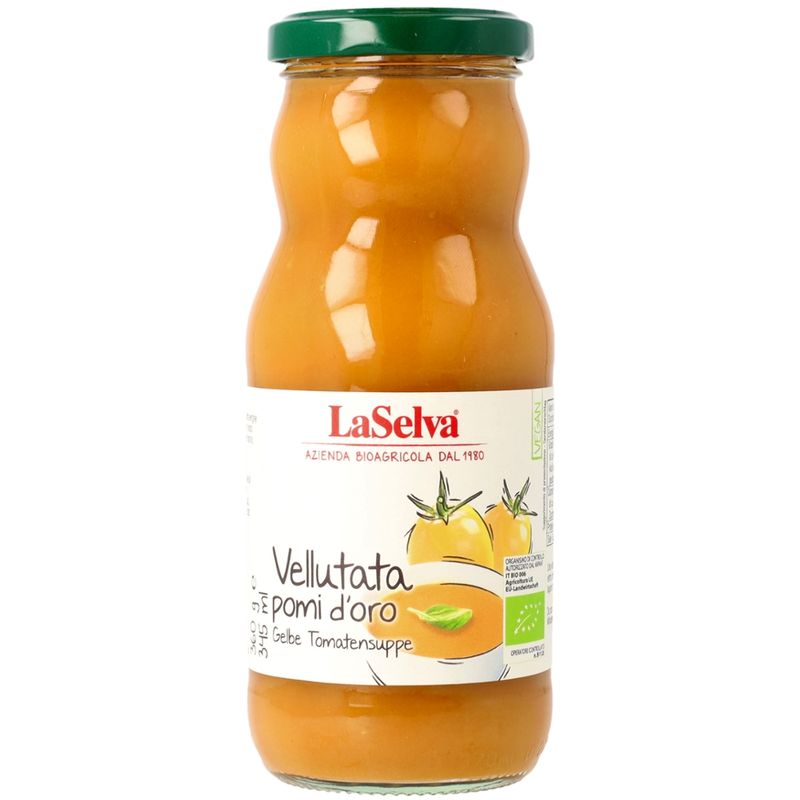 LaSelva Gelbe Tomatensuppe - Tomatensuppe aus gelben Tomaten - Produktbild