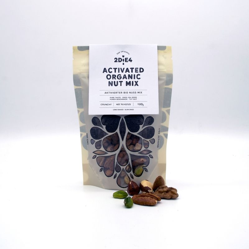 2DiE4 LIVE FOODS Aktivierter Bio Nuss Mix · 100g - Produktbild