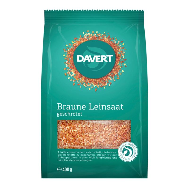 Davert Geschrotete Leinsaat 400g - Produktbild