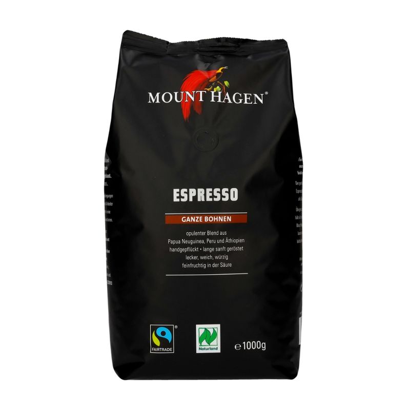 Mount Hagen Espresso ganze Bohne - Produktbild