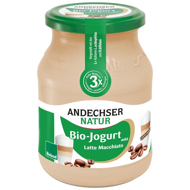 Andechser Natur Bio-Jogurt mild Latte Macchiato 3,8% - Produktbild