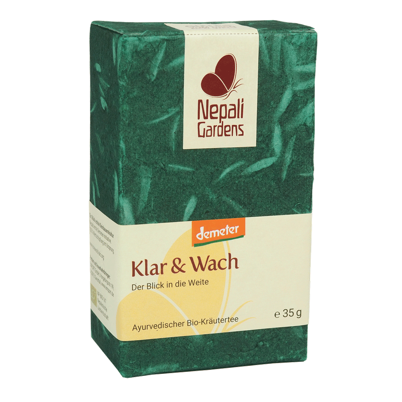 Nepali Gardens Ayurvedischer Demeter Kräutertee "Klar & Wach" - Produktbild