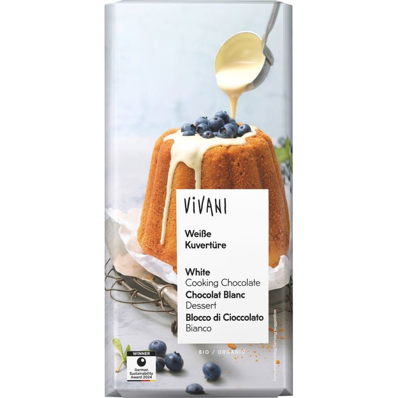 Vivani Weiße Kuvertüre - Produktbild
