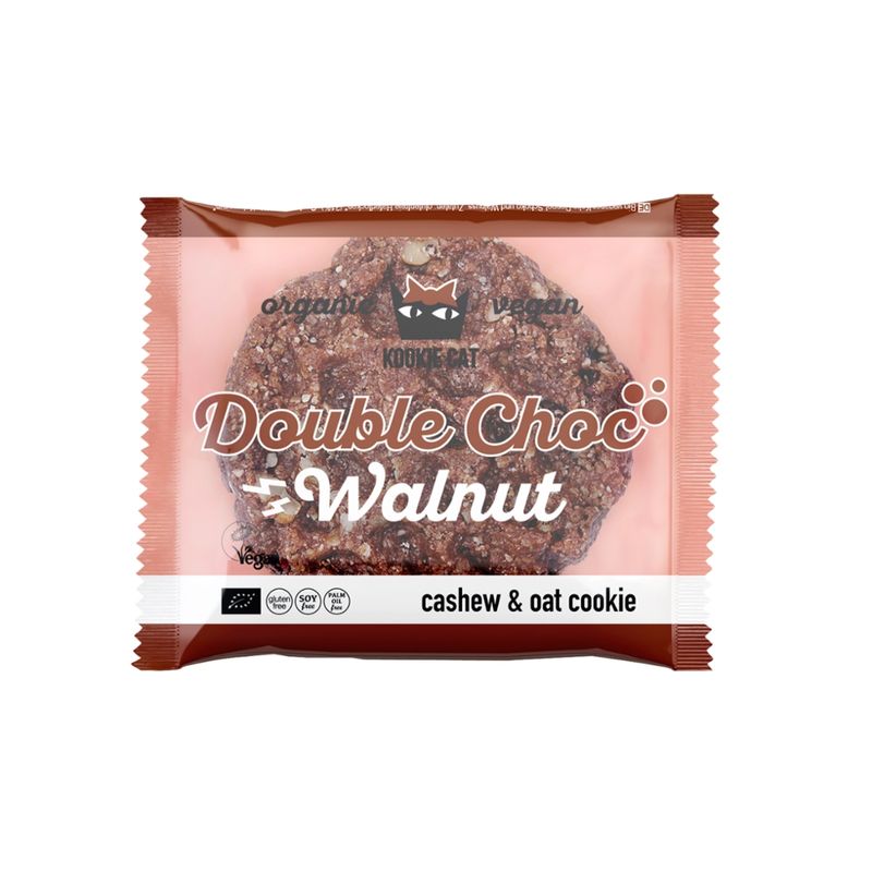 KookieCat KookieCat Double Chocolate Walnut, 50g, glutenfrei - Produktbild