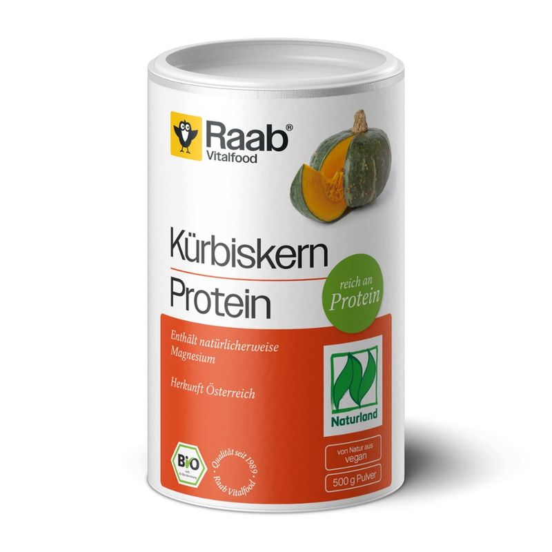 Raab Vitalfood Bio Kürbiskern Protein Pulver Naturland - Produktbild
