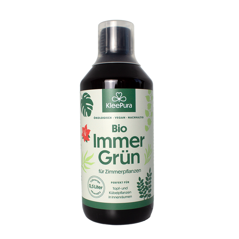 KleePura BioDünger KleePura BioImmerGrün, Zimmerpflanzenpflege, rein pflanzlich, perfekt für alle Zimmerpflanzen - Produktbild