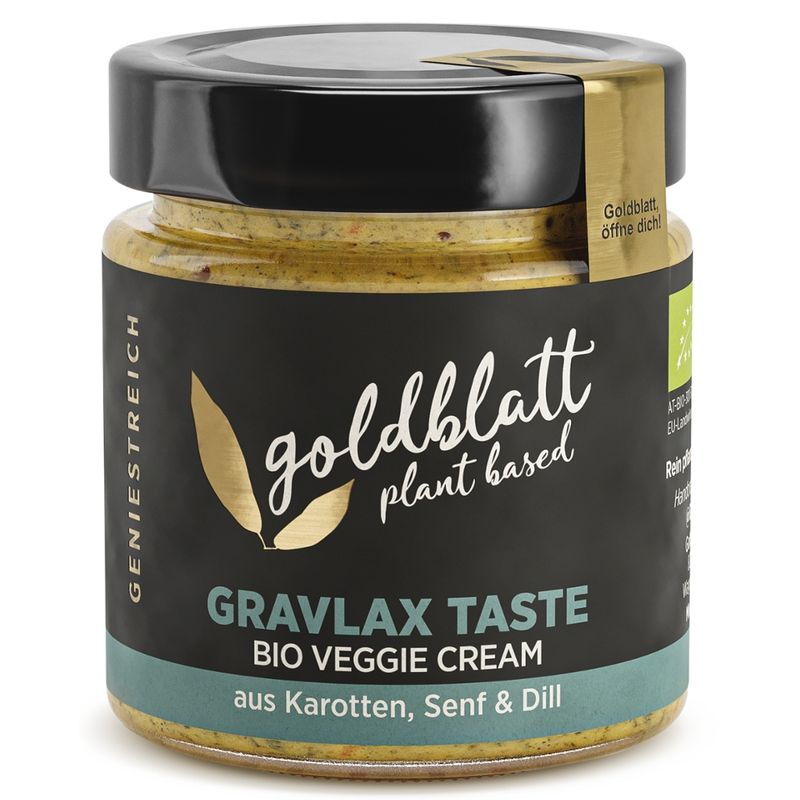 Goldblatt Goldblatt Gravlax Taste, Bio Veggie Cream aus Karotten, Senf & Dill - Produktbild