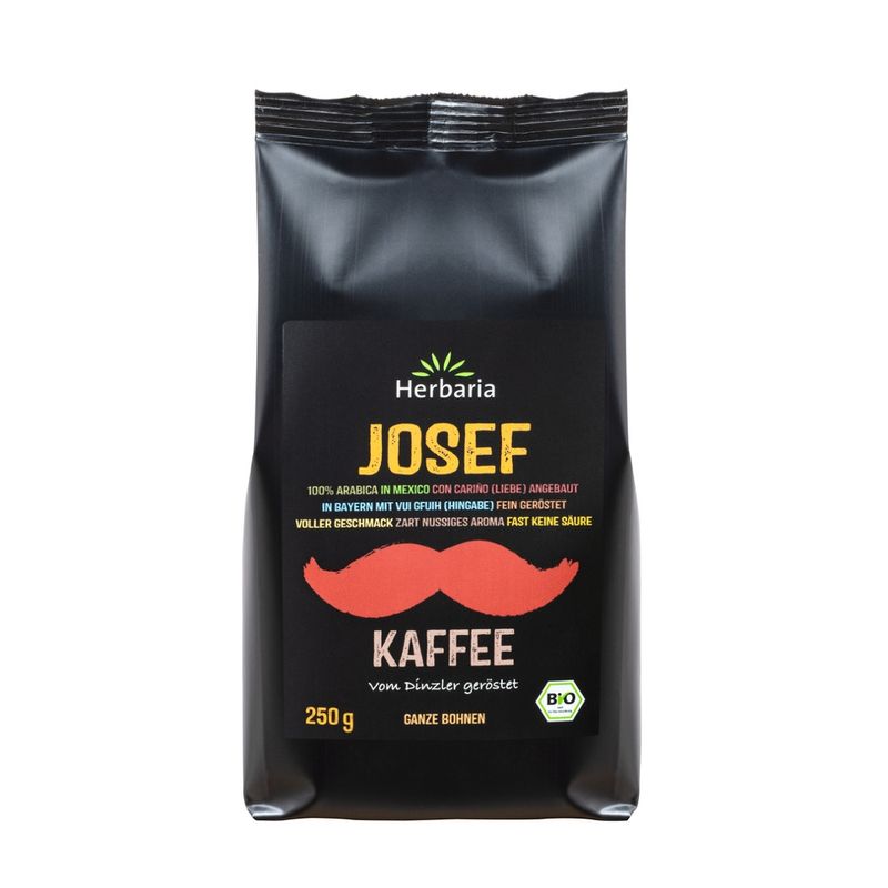 HERBARIA Josef Kaffee ganze Bohne bio - Produktbild