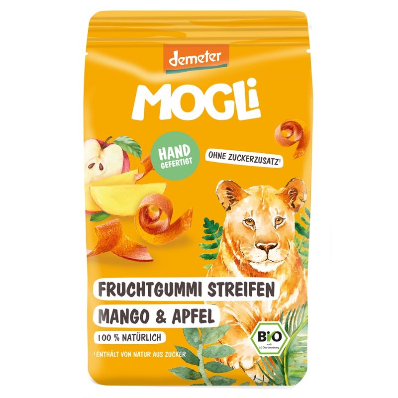 Mogli Fruchtgummistreifen Mango und Apfel - Produktbild