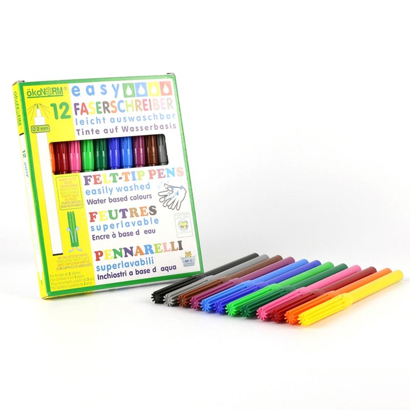 ökoNORM easy Faserschreiber 2mm - 12 farben - Produktbild