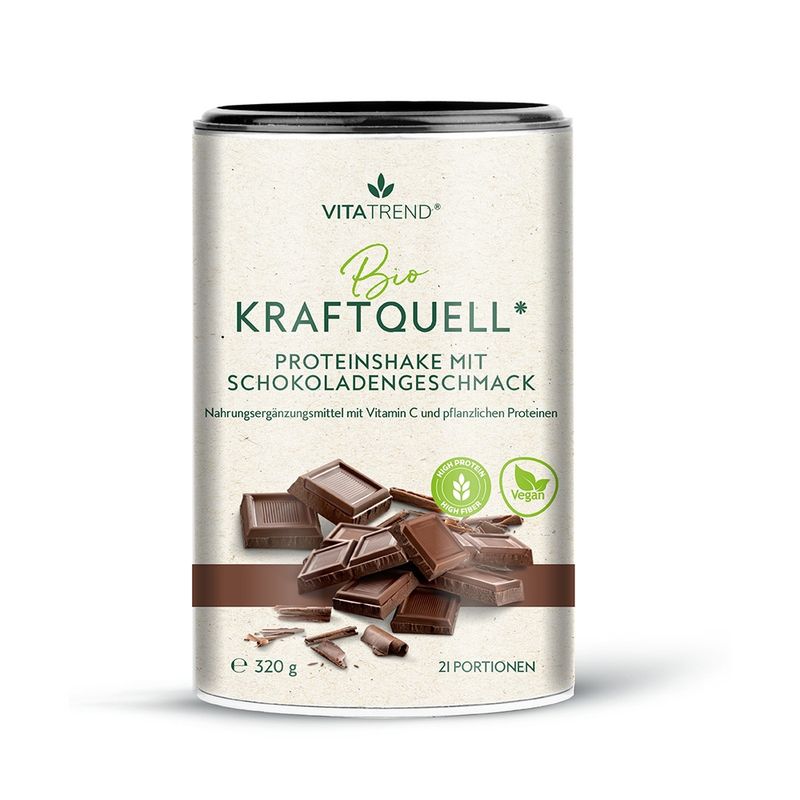 vitatrend Bio Protein Shake vegan Schoko 320 g - Produktbild