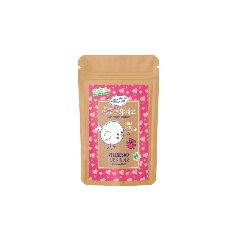 Dresdner Essenz Dreckspatz  Dresdner Essenz Dreckspatz Bio Pflegebad Himbeere (Hab dich lieb) - Produktbild