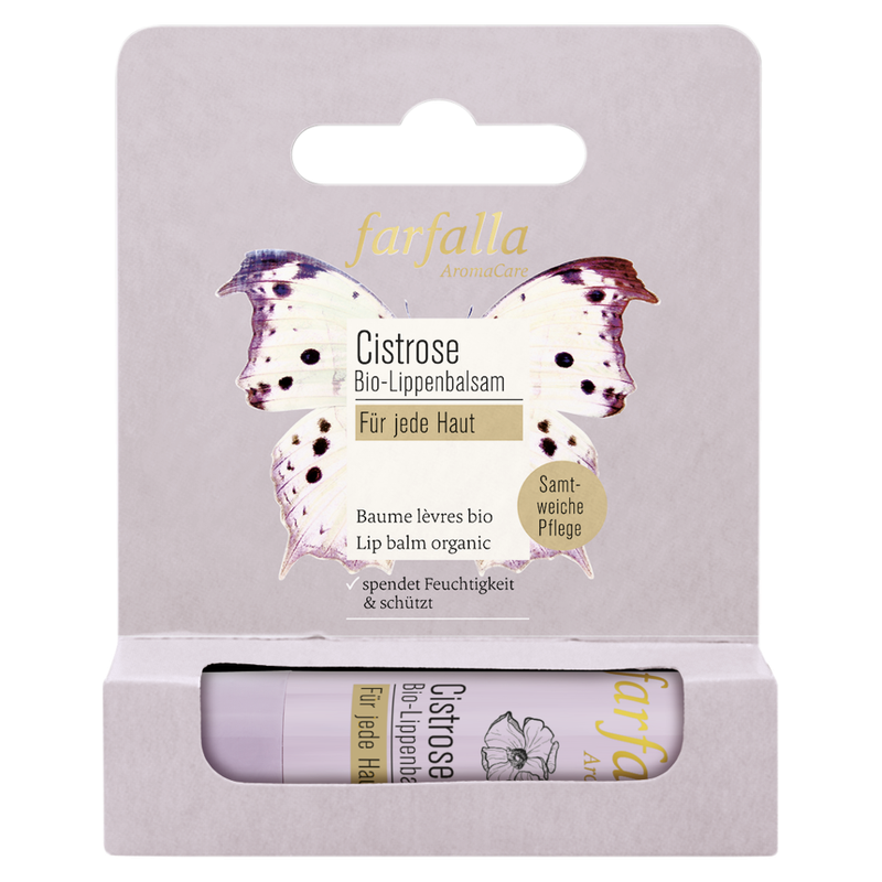 farfalla Cistrose Für jede Haut, Bio-Lippenbalsam, 4.6g - Produktbild