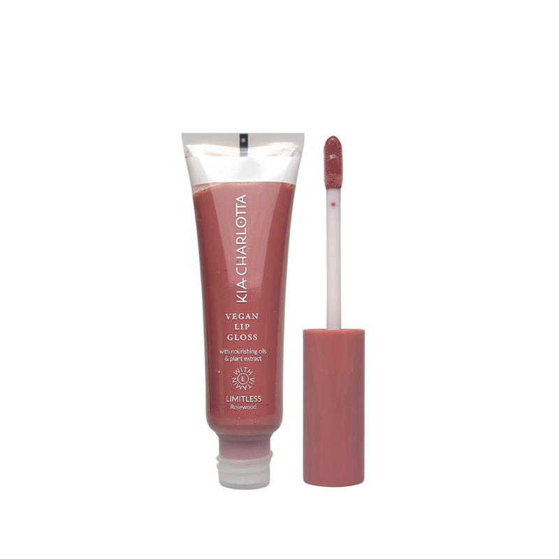Kia-Charlotta Kia-Charlotta, Veganer Lipgloss Limitless (Rosenholz), Zertifiziert Natürlich & Vegan, Made in Germany, 11ml - Produktbild