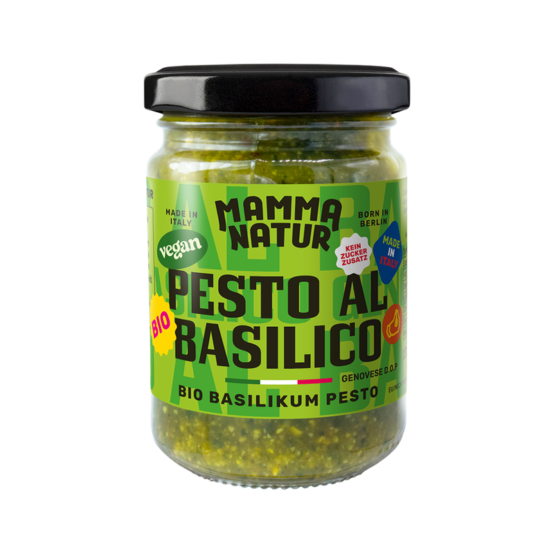 MAMMA NATUR Pesto al basilico Genovese D.O.P Bio - Bio Basilikum Pesto - Produktbild