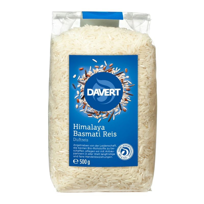 Davert Himalaya Basmati Reis weiß 500g - Produktbild