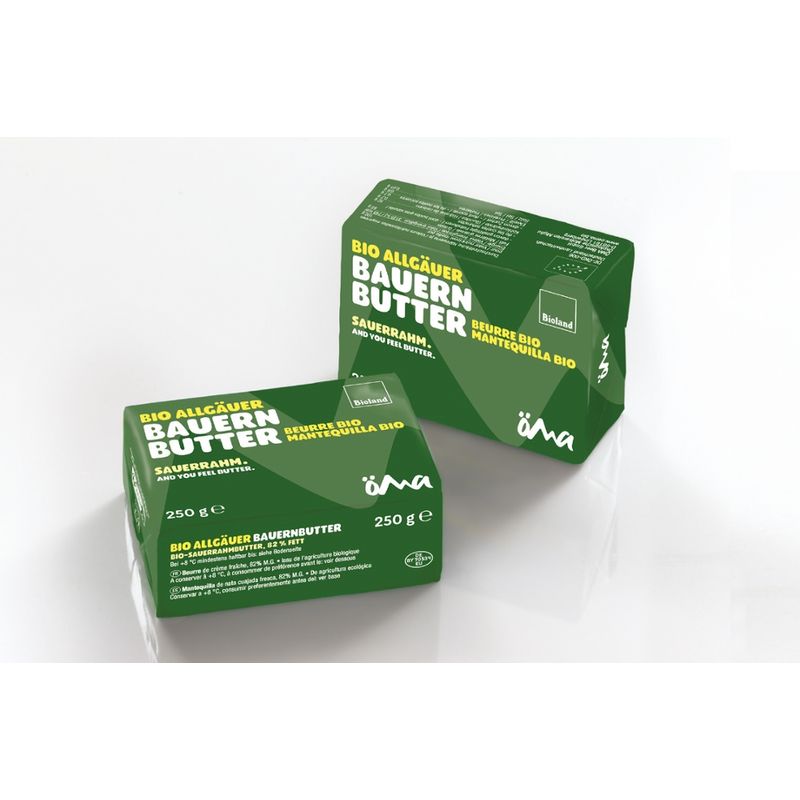 ÖMA ÖMA Allgäuer Bauernbutter Sauerrahm, Bioland - SB - Produktbild
