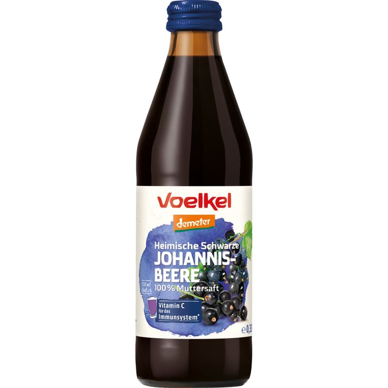 Voelkel Heimische Schwarze Johannisbeere 100% Muttersaft - Produktbild