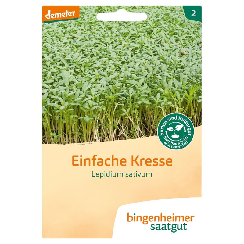 Bingenheimer Saatgut Einfache Kresse (Saatgut) - Produktbild