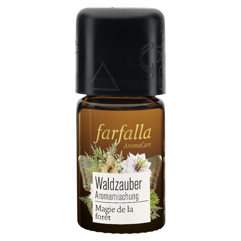 farfalla beschützt sein, Zirbelkiefer, Waldzauber Aromamischung, 5ml - Produktbild
