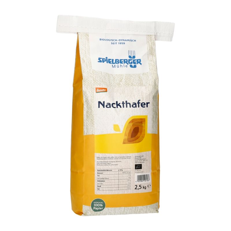 Spielberger Mühle Nackthafer, demeter – für Familien & Vorrat - Produktbild