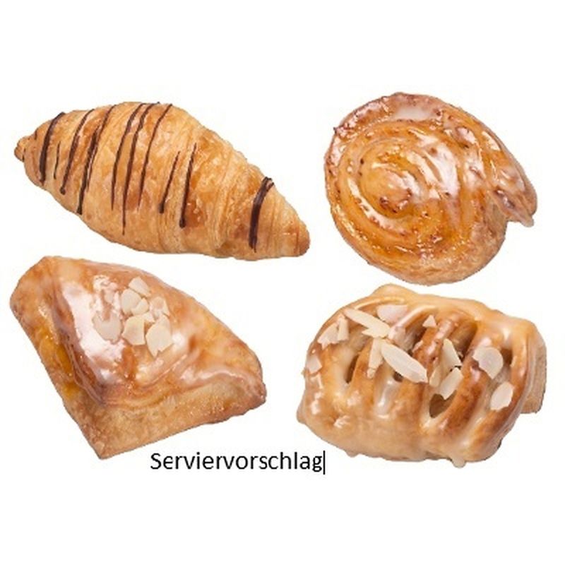 Öko Bäckerei Konditorei Mauerer  Mini Öko TK Plunder und Blättermix 80 Stück - Produktbild
