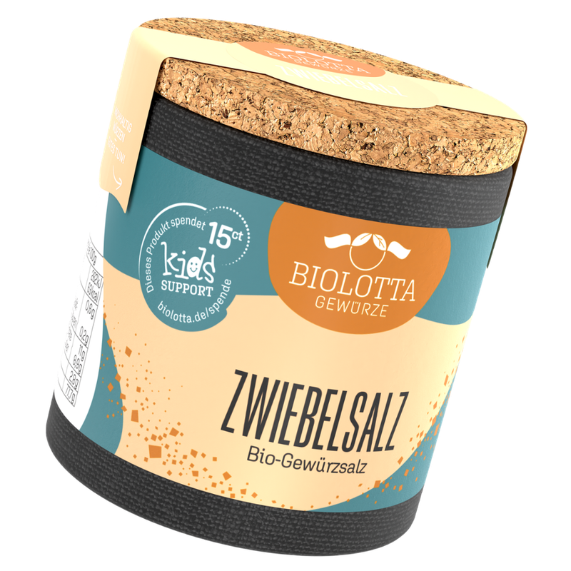 Biolotta Biolotta Korkdose Zwiebelsalz Bio-Gewürzsalz - Produktbild