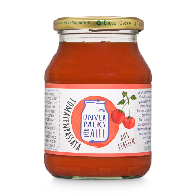Unverpackt für alle Tomatenpassata, EG Bio, MMP-gr, 500g - Produktbild