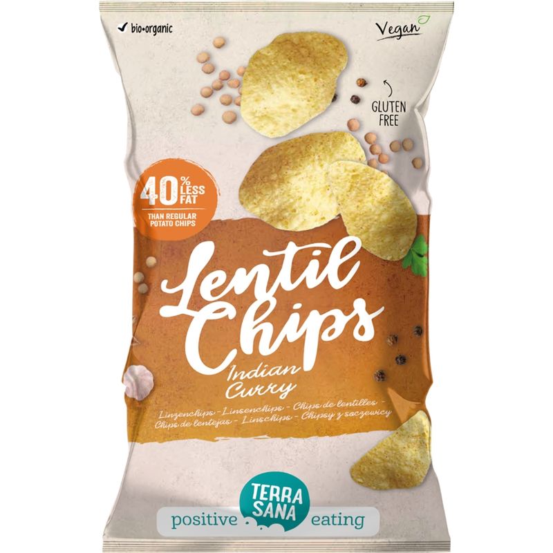 TerraSana Linsenchips Indian Curry - Produktbild