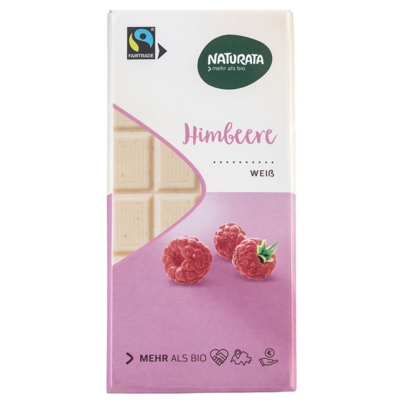 NATURATA Himbeere, weiße Schokolade - Produktbild