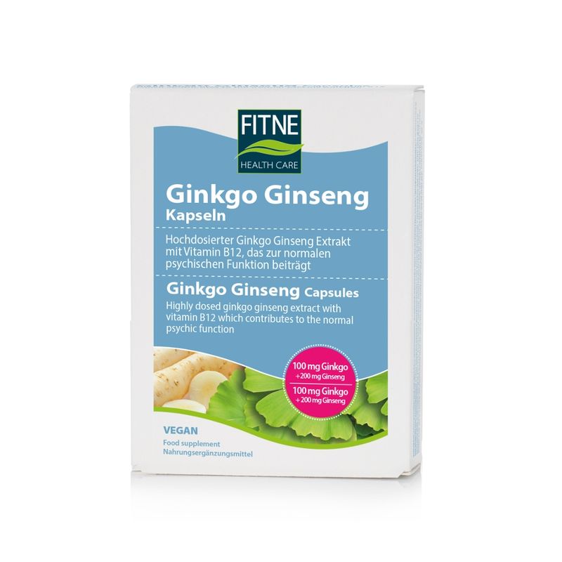 Fitne Ginkgo Ginseng Kapseln - Produktbild