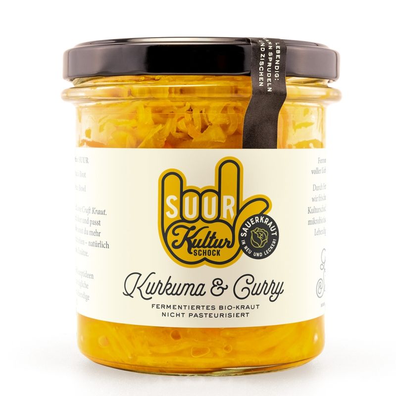 SUUR SUUR, Fermentiertes Gemüse, Love Craft Kraut Kurkuma & Curry - Produktbild