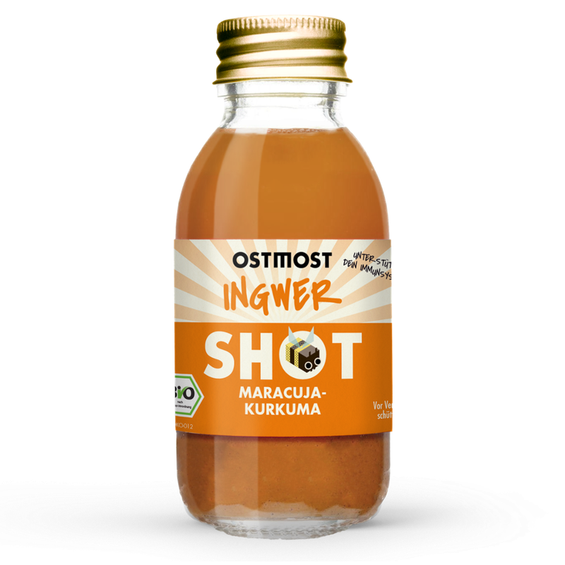 OSTMOST OSTMOST Bio Ingwer Shot Maracuja Kurkuma 100ml - Produktbild