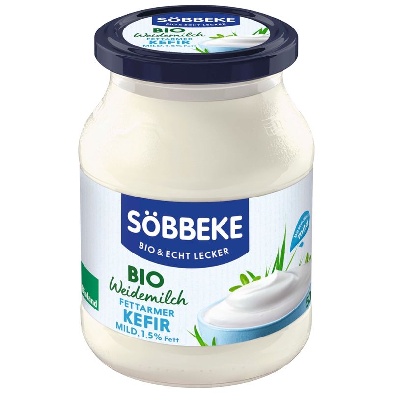 Söbbeke Bio Weidemilch fettarmer Kefir mild 1,5 % Fett - Produktbild