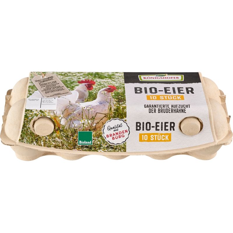 Königshofer Regional Brandenburg Bruderhahn-Eier, 10 Stück, aus Brandenburg - Produktbild