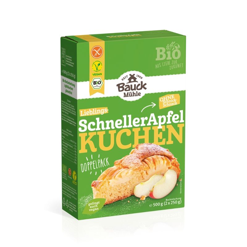 Bauck Mühle Schneller Apfelkuchen glutenfrei Bio - Produktbild