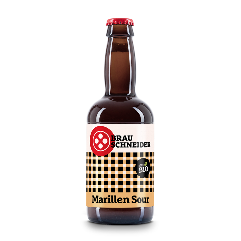 BrauSchneider Marillen Sour Bio Flasche 0,33l - Produktbild