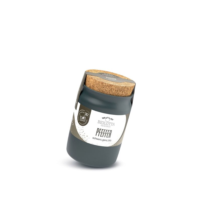 Biolotta Biolotta Keramiktopf Pfeffer schwarz ganz, bio - Produktbild