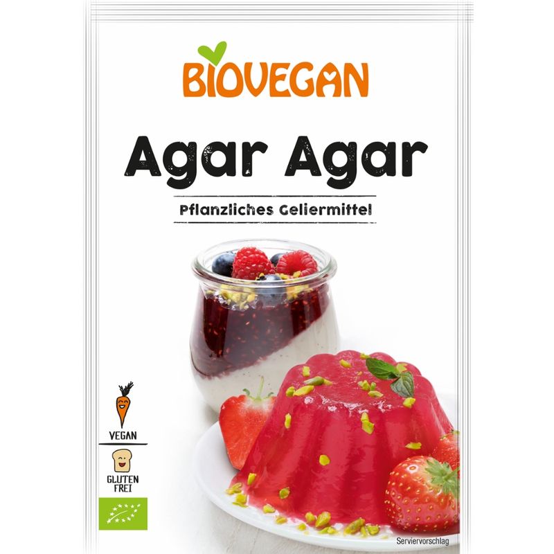 Biovegan Agar Agar, pflanzliches Geliermittel, BIO 1 kg - Produktbild