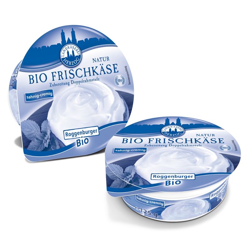 Roggenburger Bio Roggenburger Bio Frischkäse Natur 125 g - Produktbild