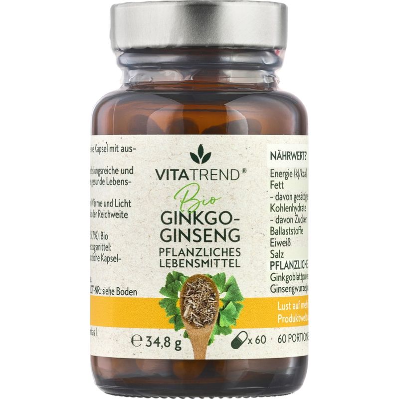vitatrend BIO Ginkgo-Ginseng Kapseln - Produktbild