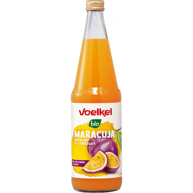 Voelkel Maracuja Nektar mit 25 % Direktsaft - Produktbild
