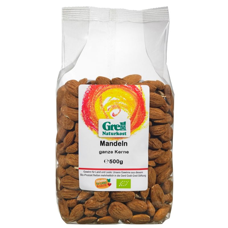 Grell Naturkost Mandeln ganze Kerne - Produktbild