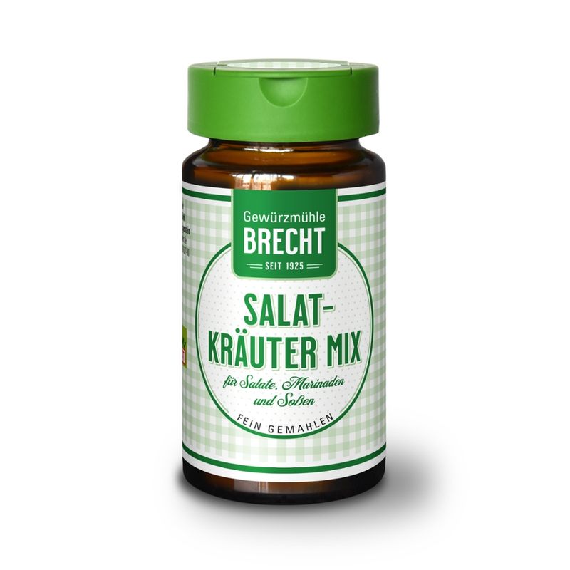 Gewürzmühle Brecht Salat Kräuter Mix - fein gemahlen - Glas - Produktbild