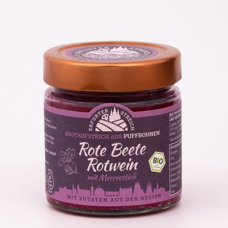 Erfurter Streich Erfurter Streich Bio Brotaufstrich Rote Beete-Rotwein - Produktbild