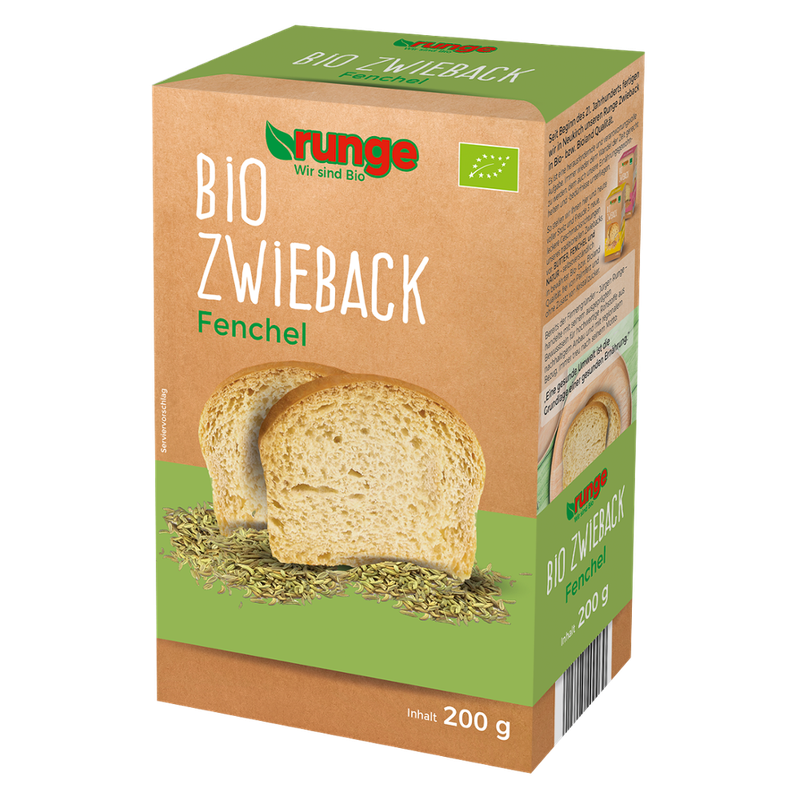 Runge runge Bio Zwieback Fenchel - Produktbild