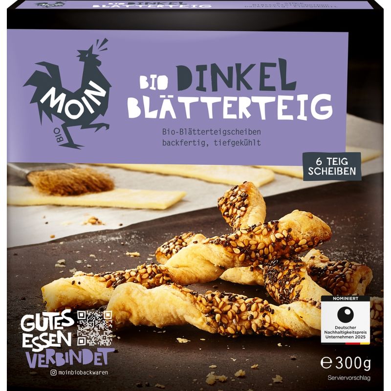 Moin Bio Backwaren Bio Dinkel Blätterteig - Produktbild
