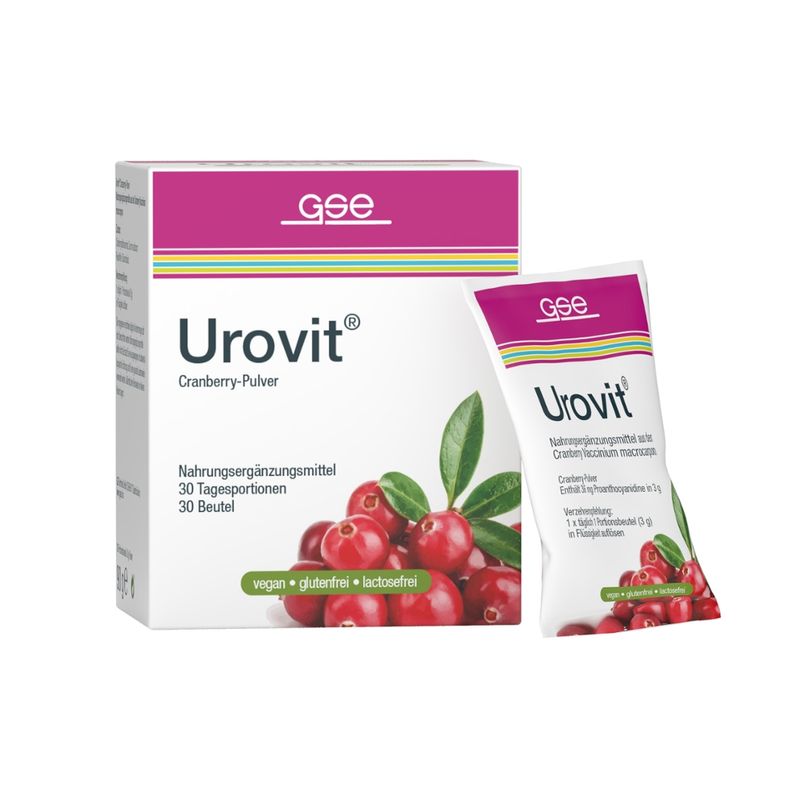GSE  Urovit® Cranberry Pulver, 30 Beutel à 3 g - Produktbild