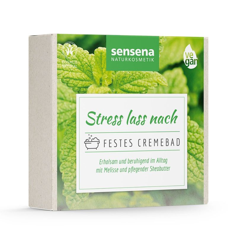 sensena Naturkosmetik sensena festes Cremebad "Stress lass nach", 40g - Produktbild